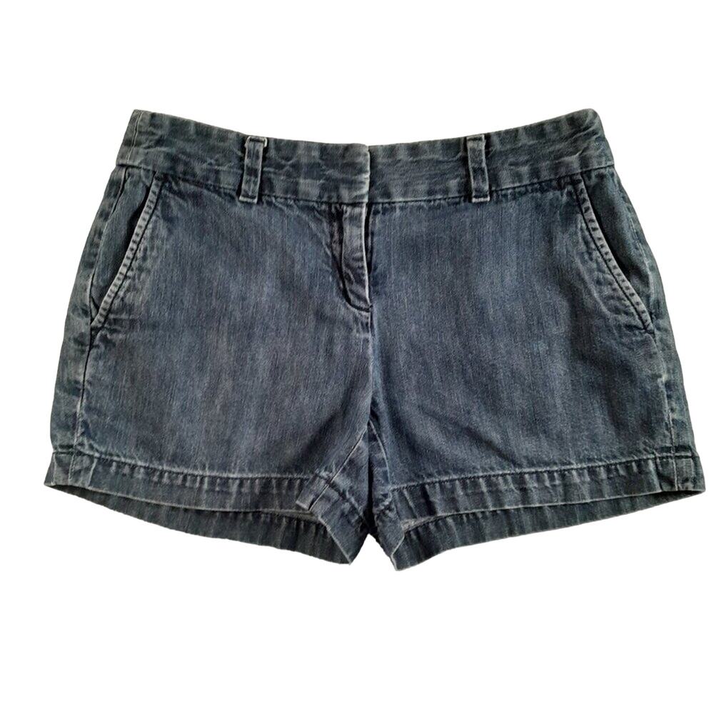Loft Outlet Shorts Blue Denim 4" Women Size 0‎ Summer Casual Vacation Beach